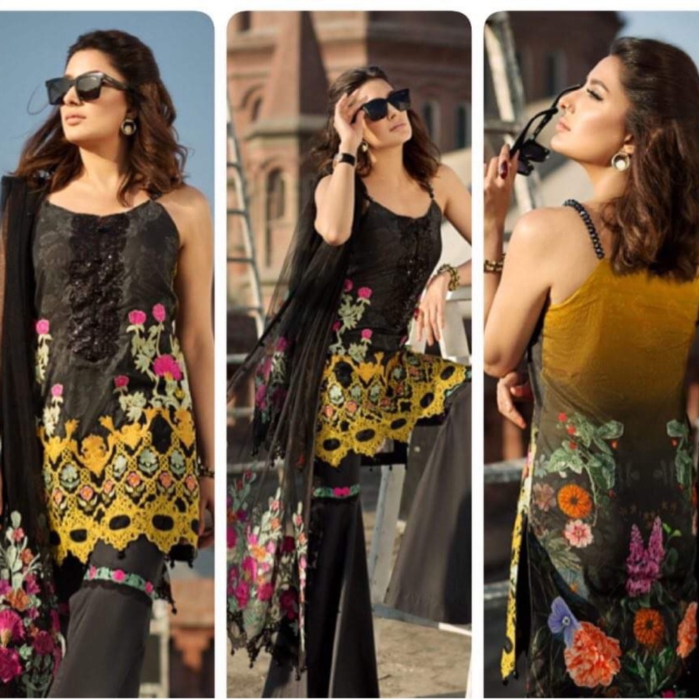 Pakistani branded luxury lawn 3 piece